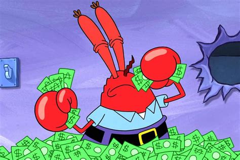 Mr krabs meme money - The answer is Clancy Brown, an American actor who has been voicing Mr. Krabs since the show’s debut in 1999. And he has also voiced Mr. Krabs in the three SpongeBob movies and some video games. Clancy Brown describes the voice he uses for Mr. Krabs as “ piratey ” with “ a little Scottish brogue “. He says that he improvised the …